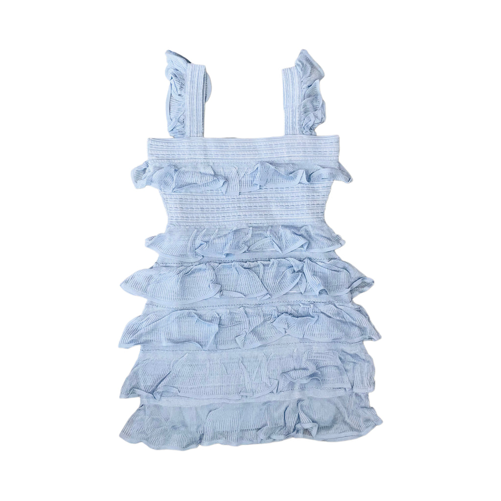 gigi frill mini dress Gigi Frill Mini Dress - Blue
