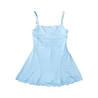 Blue Scallop Athleisure Mini Dress ikr300495-02 / Jr LG 8-10