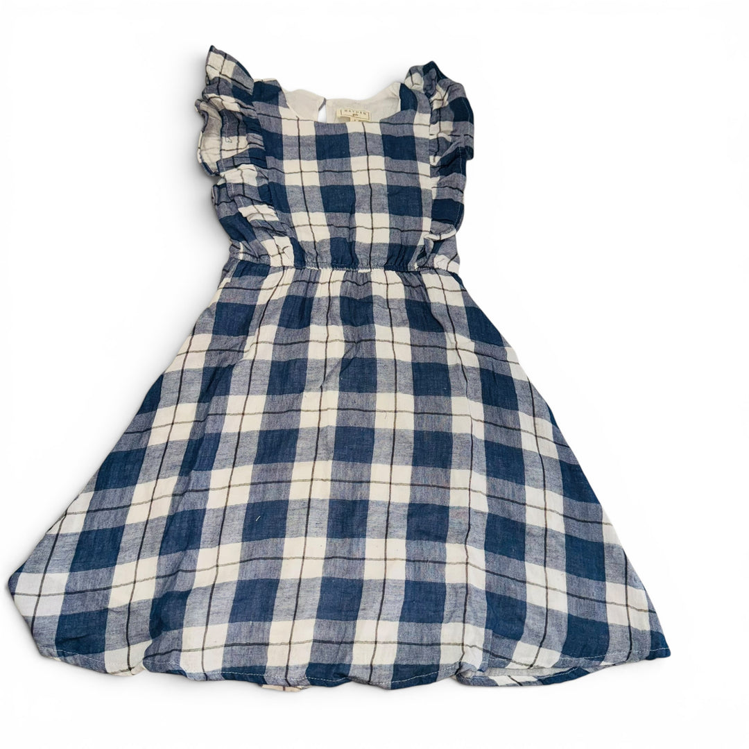 Blue/Black Plaid Flannel Dress gy7393 / small