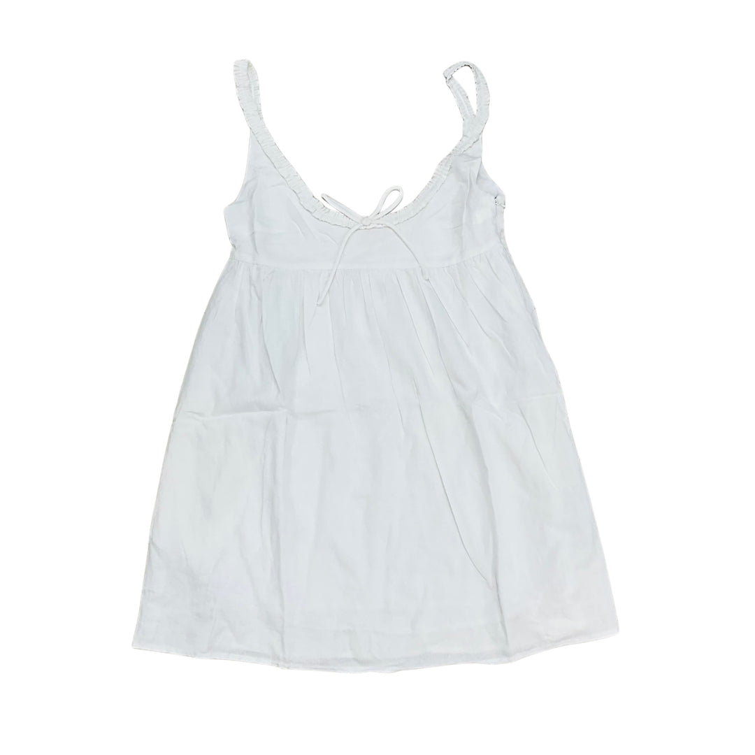 White Linen Babydoll Dress – GiGi's Bham