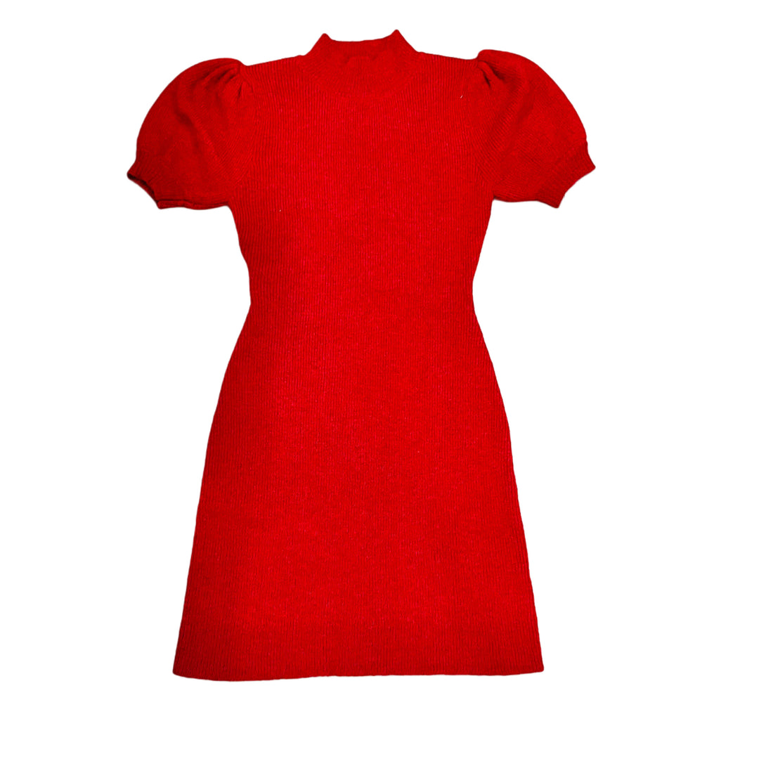 mini burgundy sweater dress mwd20278-bur / jr-lar 8-10 HH Women Yellow Satin flattering mini length and wedding party dress Color:Coco